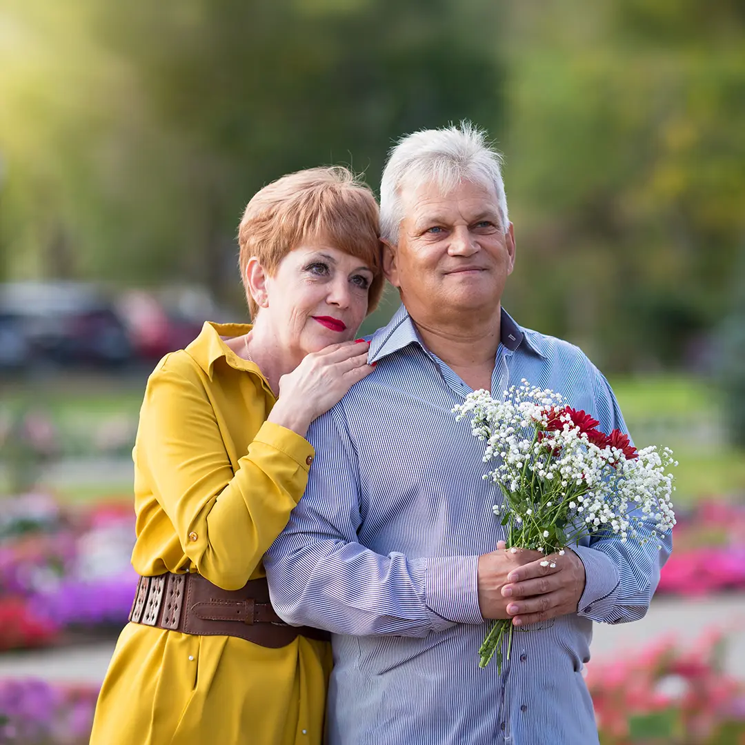 Older adult reviewing Medicare documents